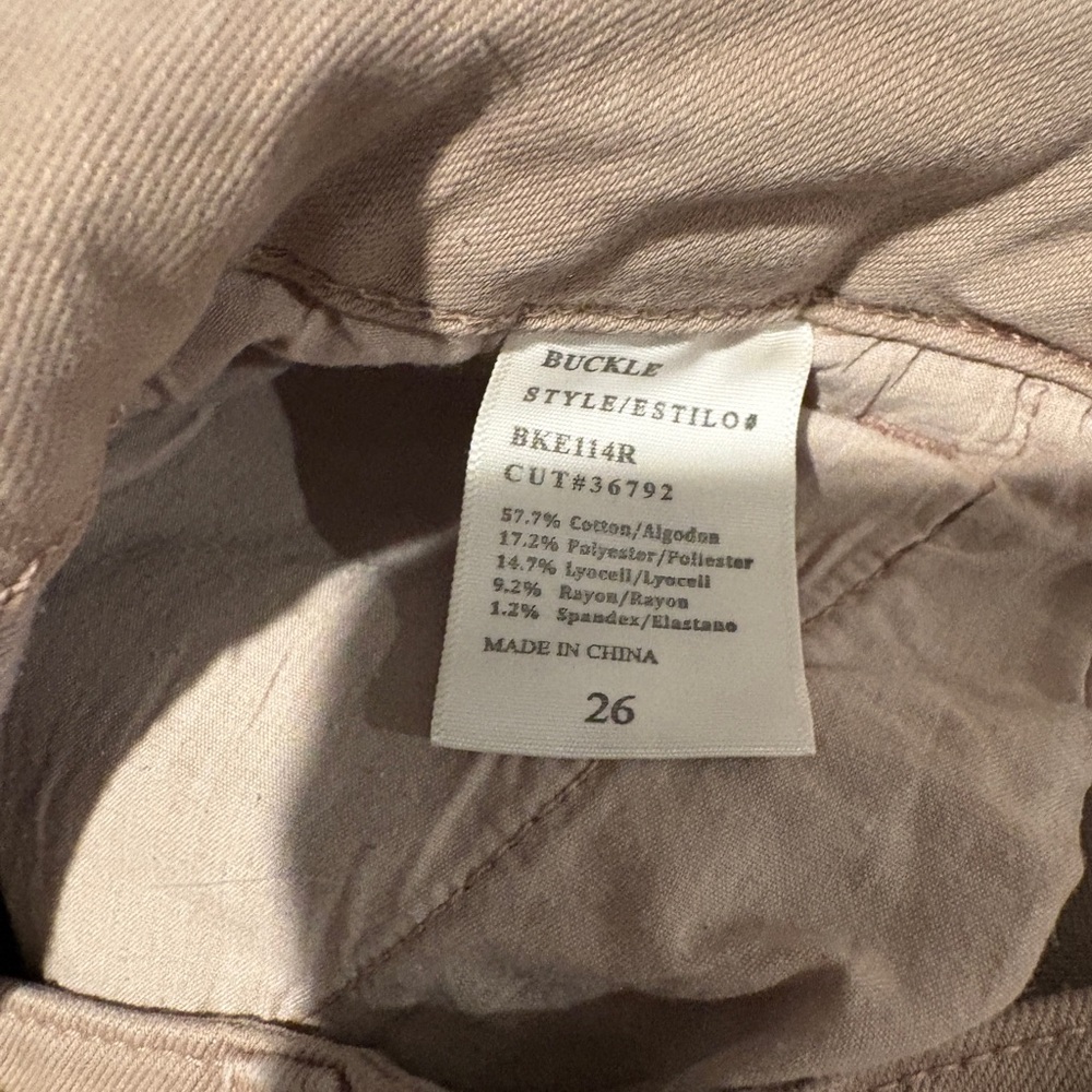 Buckle BKE Light Brown Pants size 26 - Picture 2 of 2